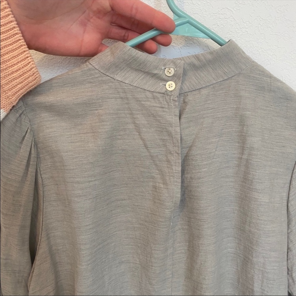 SOLD🌼Everlane puff sleeve mock neck - Picture 2 of 4